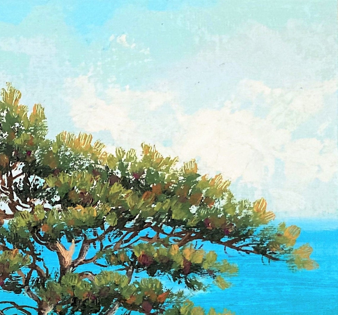 Juniper Tree. Original Oil Painting. Fine Art. Landscape. | Etsy