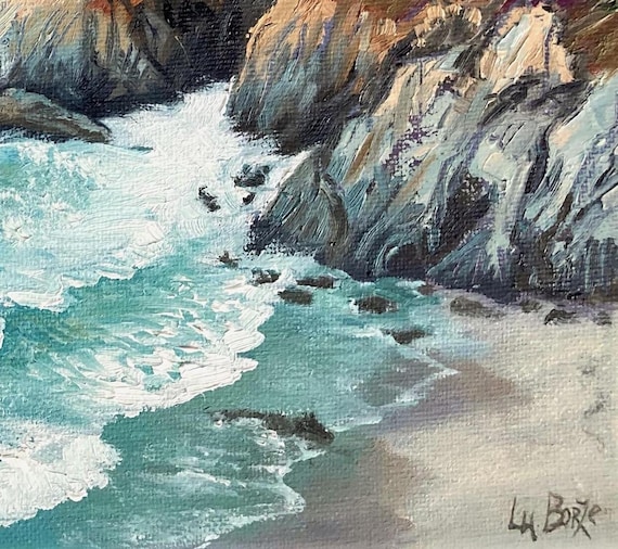 ORIGINAL Oil Painting. Big Sur Painting. California ORIGINAL Oil Painting. Big Sur Painting. California