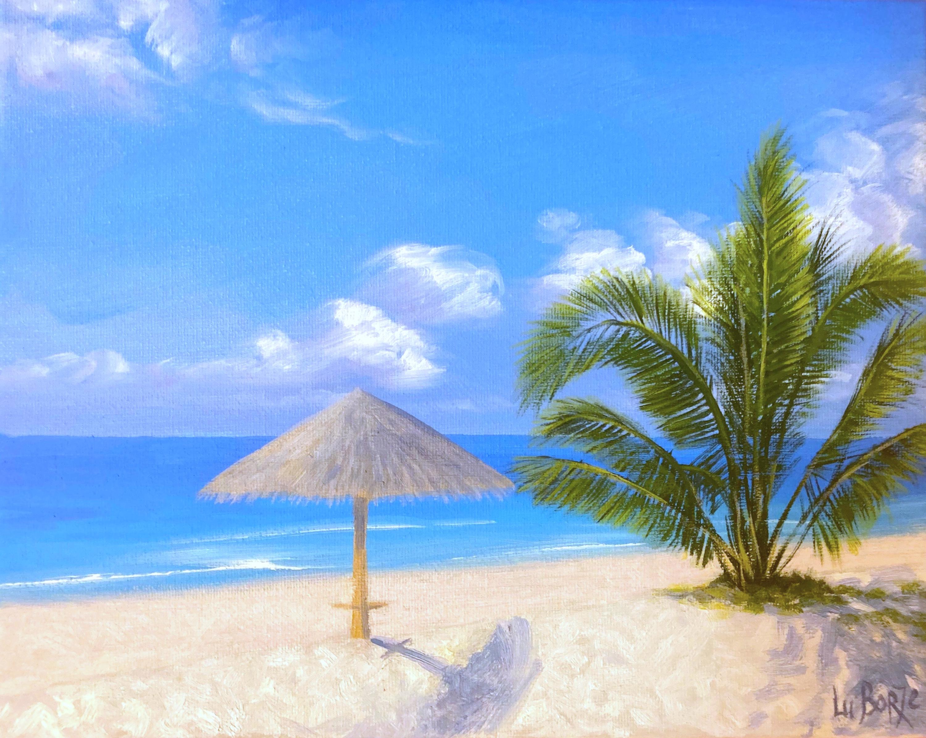 絵画 Lanikai beach Lanikai Beach Wall Art, Hawaii Ocean Canvas - Tropical