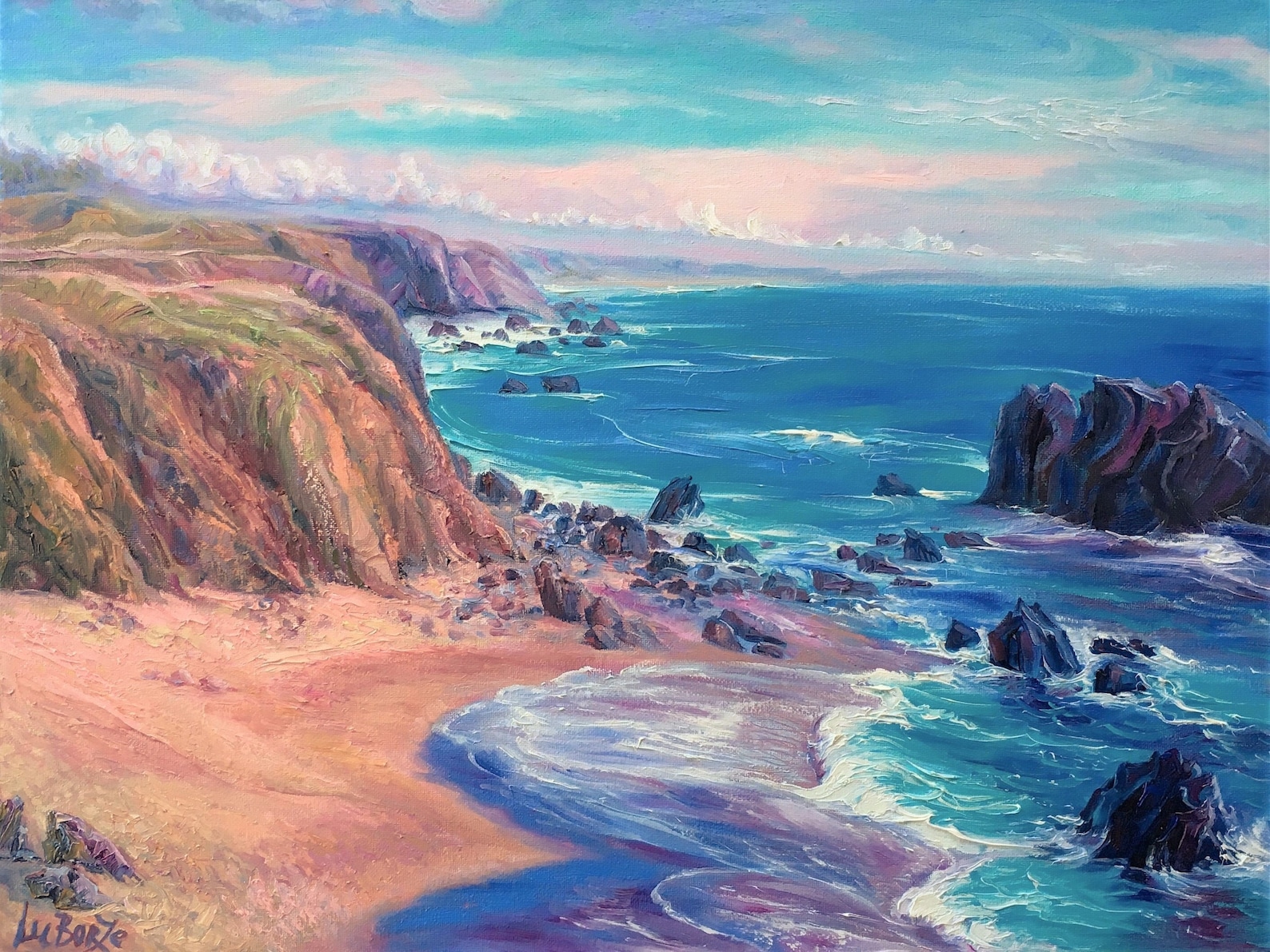 Bodega Bay. Original Oil Painting. Canvas. Landscape. California. Fine