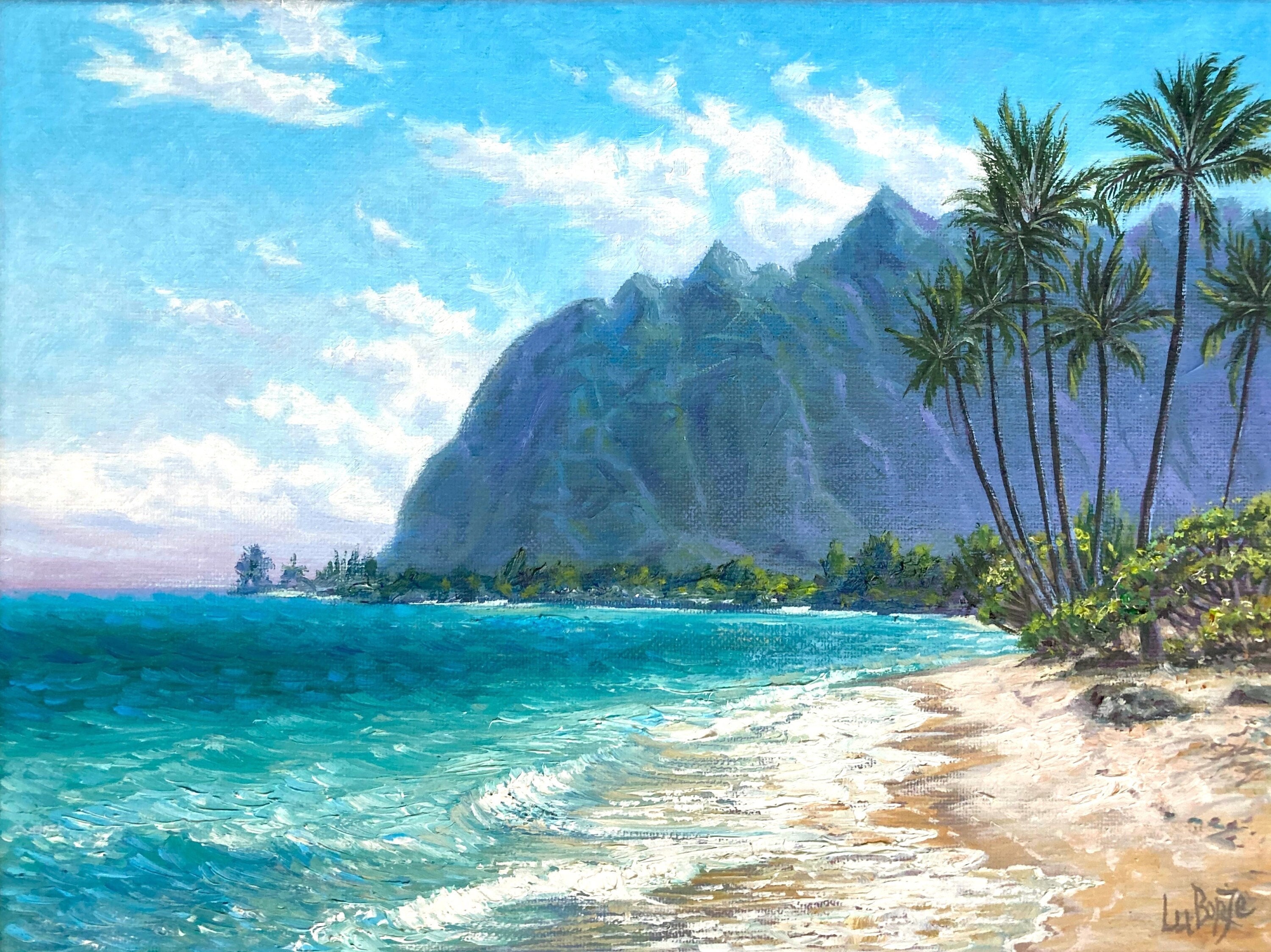 キャンバスプリントアート palm tree 絵画 額付き インテリア