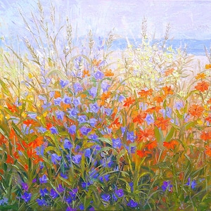 Wildflowers Oil Painting - Etsy