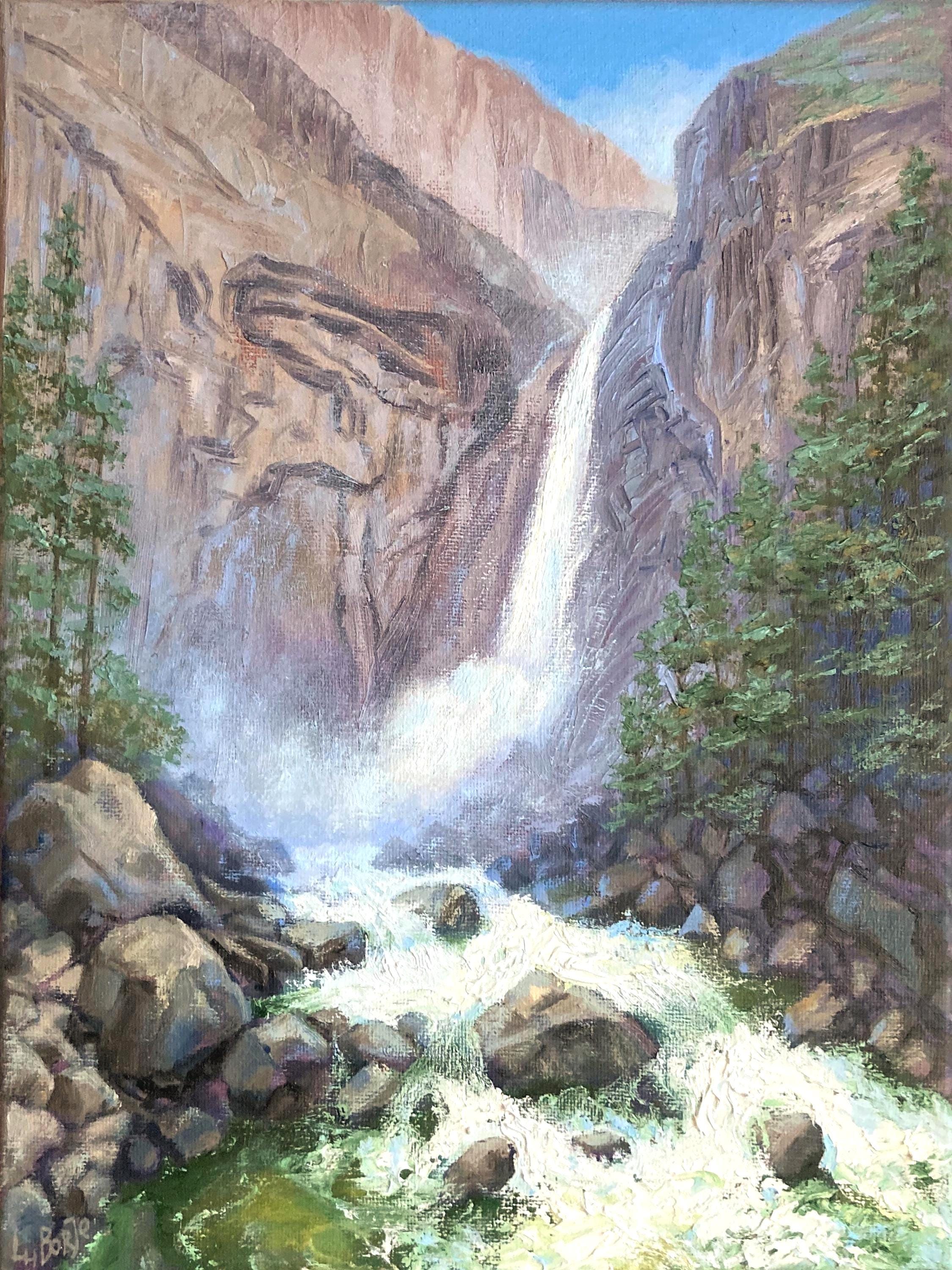 Original Oil Painting Waterfall - Etsy