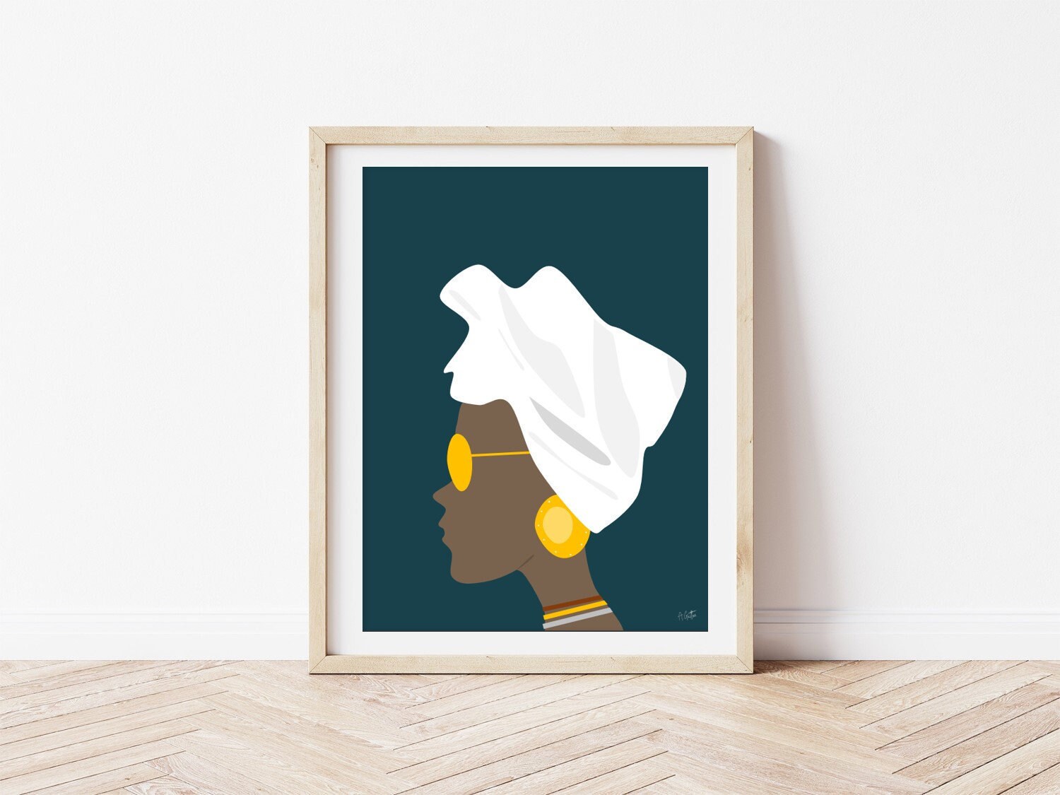 Black Woman Print, African Art Poster | Frame Not Included