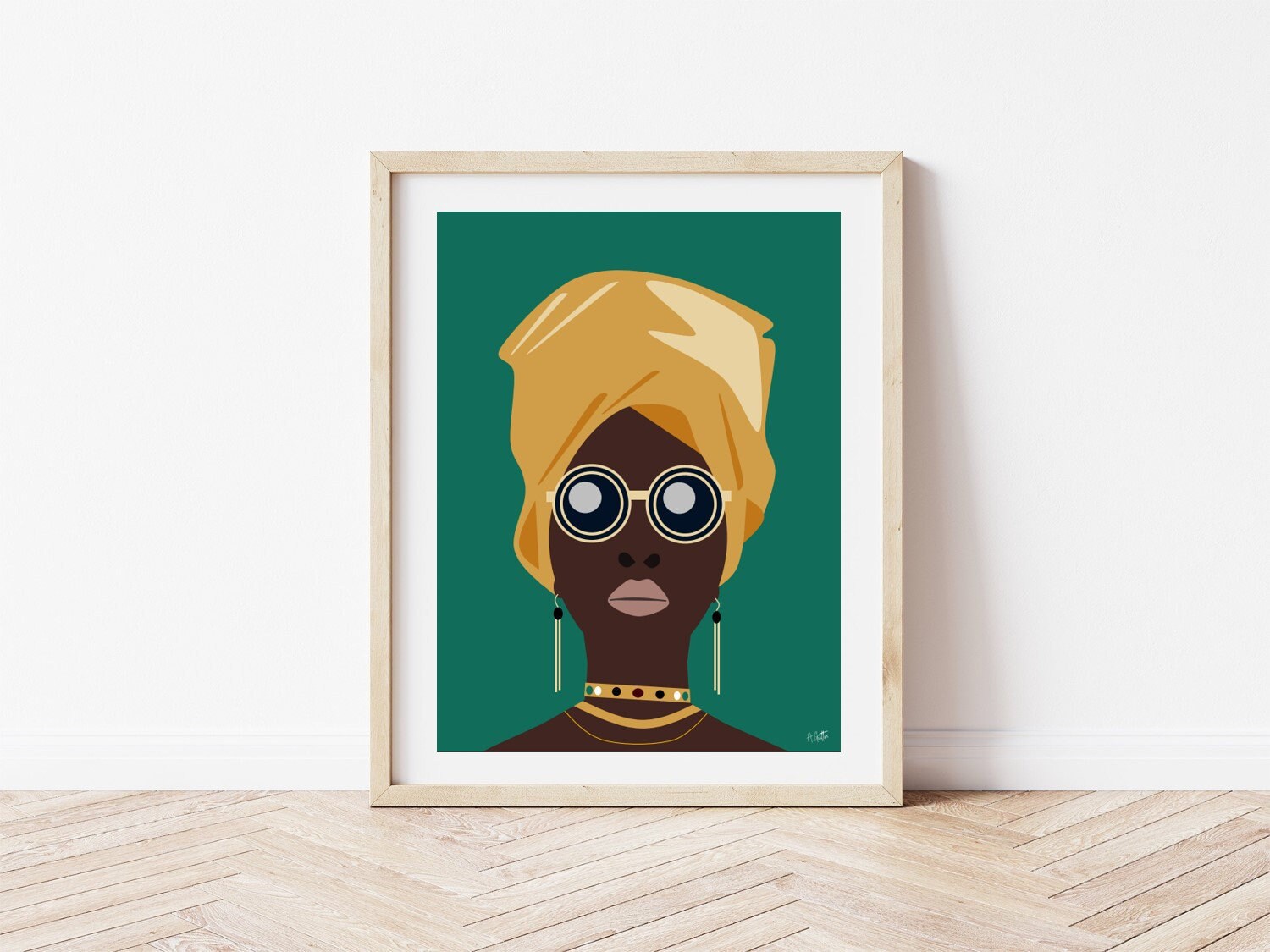 African Print, Poster Print Woman | Frame Not Included