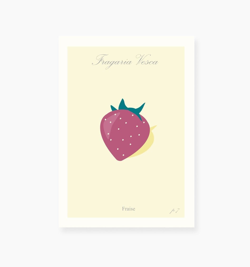 Botanical Art, Kitchen Wall Decor, Vintage Fruit Print | Frame Not Included