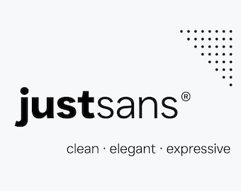 Just Sans® Clean Modern Minimal Geometric Font Family