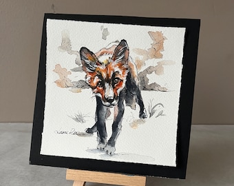 Animal  Painting - Painting of Fox - Watercolor Painting - Original Painting - Original Art - Animal Art