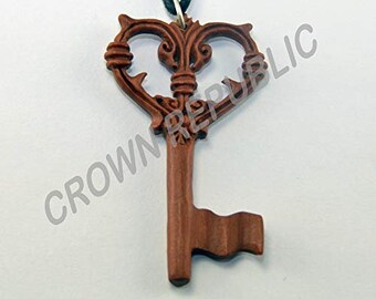 Car Key Pendant Hand Carved Wooden Key Ring,Keychains Decoration Leaf Pendant Wood Carving Key Pendant