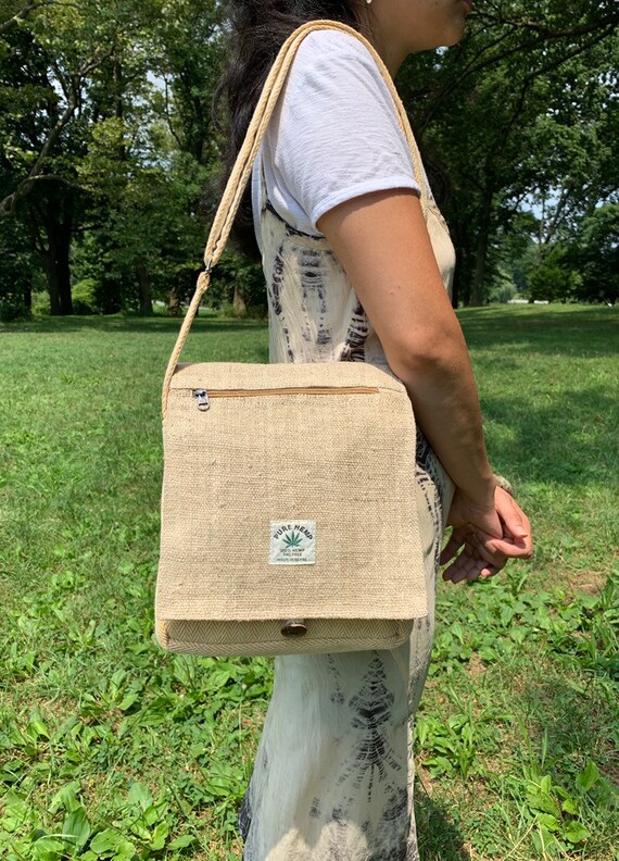 hemp messenger bag