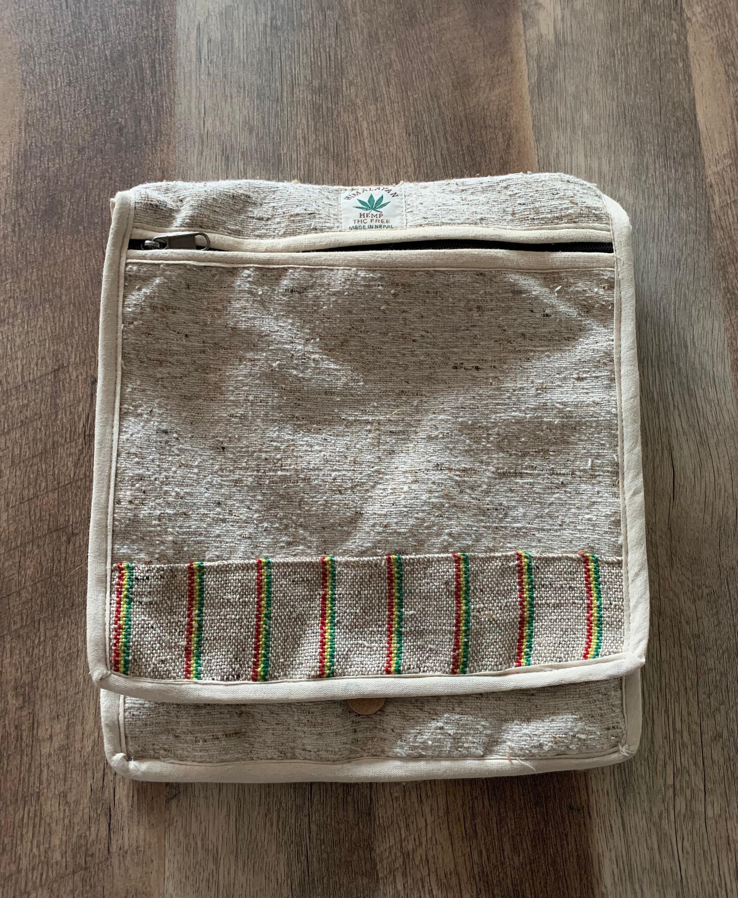 WOVEN Zipper Bucket Bag, Handmade in NEPAL