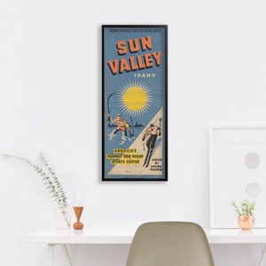 Retro Sun Valley Matchbook Poster (12 x 30in.)