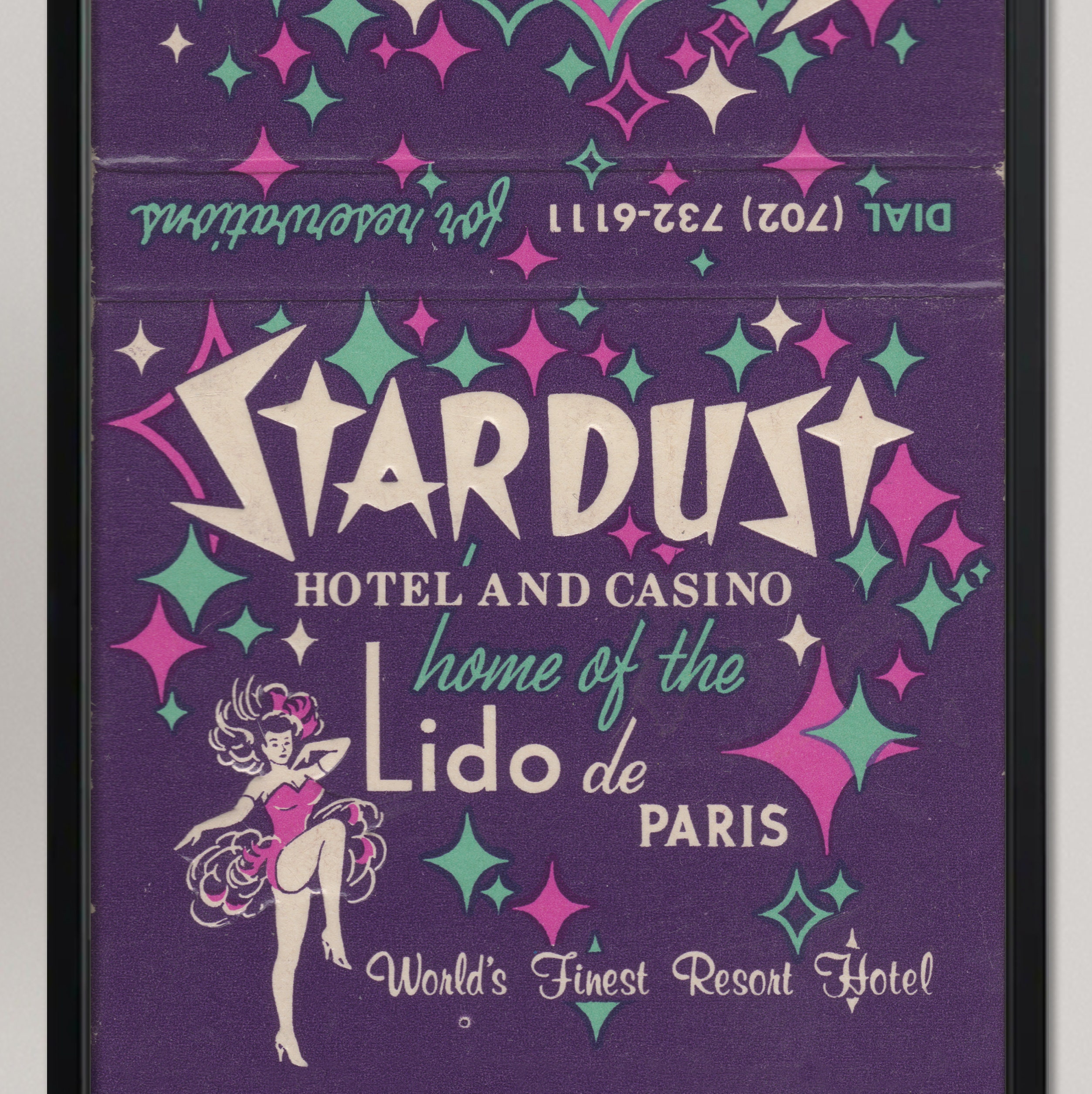 Vintage Stardust Vegas Matchbook Poster 12 x 30in. Etsy