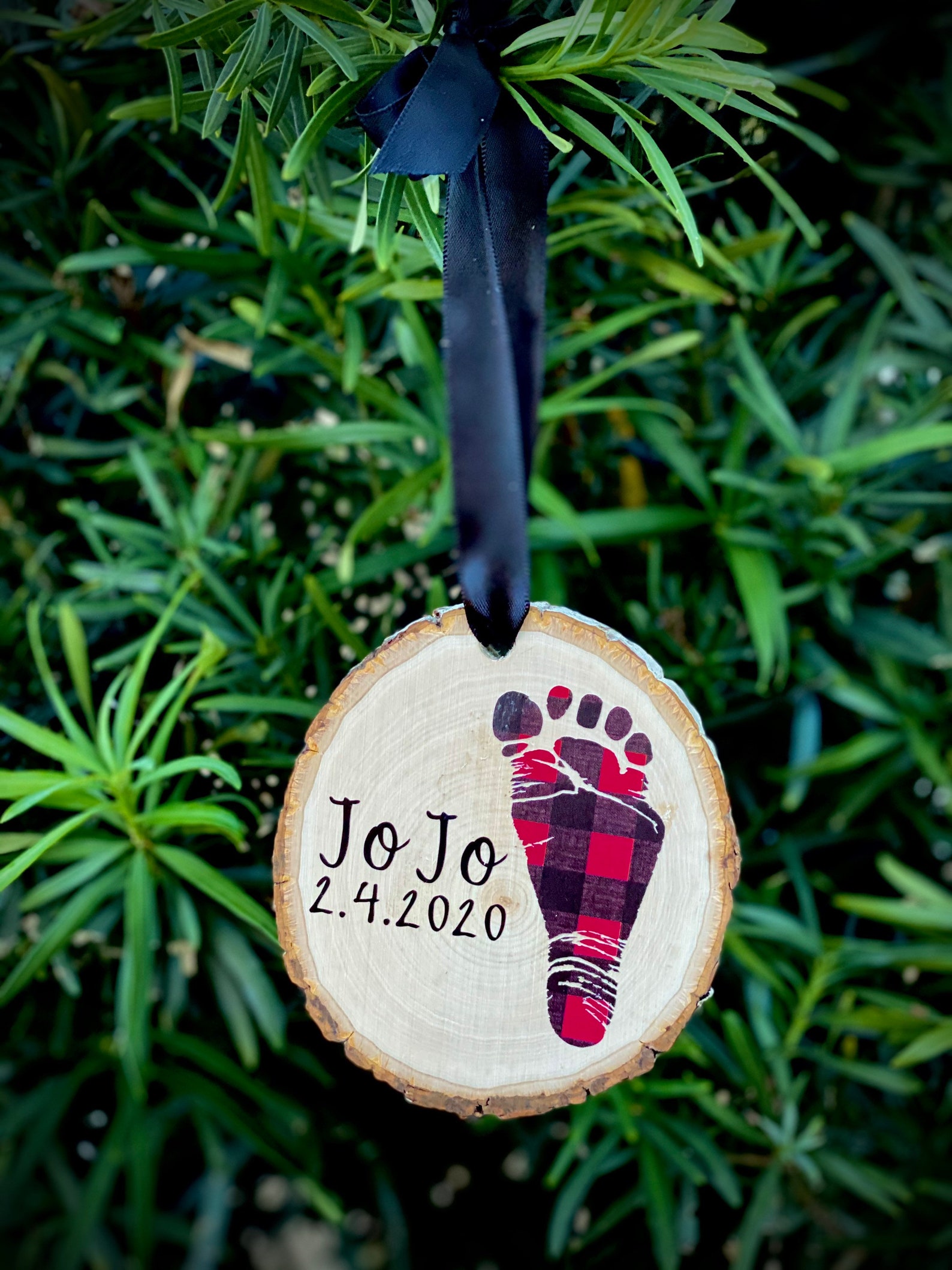 Baby Footprint Keepsake Ornament Etsy