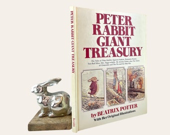 Peter Rabbit Giant Treasury, 1980, Derrydale 1980 Edition, Beatrix Potter, Vintage Children's Classics, Free Shipping