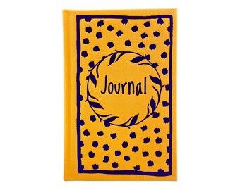 Jane Austen Themed Journal, Orange and Purple Hardbound with Embossed Cover, Like New, With Quotes and Illustrations