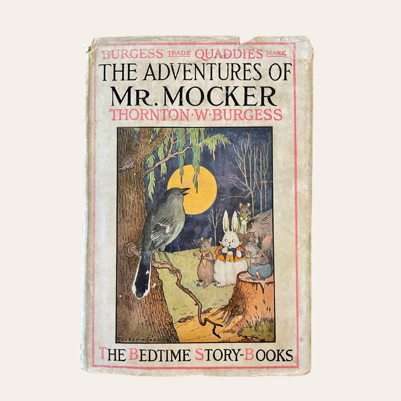 Adventures of Mr. Mocker, Thornton W. Burgess, Vintage Children's Book, 1937, The Bedtime Story Books, Little Brown and Co., Free Shipping image 3