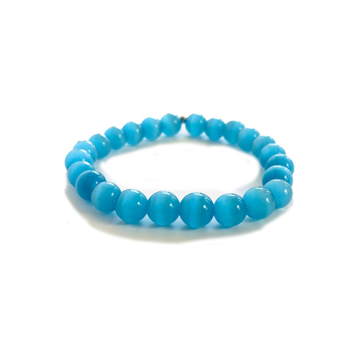 Bracelet Blue Cats Eye Energy Bracelet Heal Bracelet de Etsy