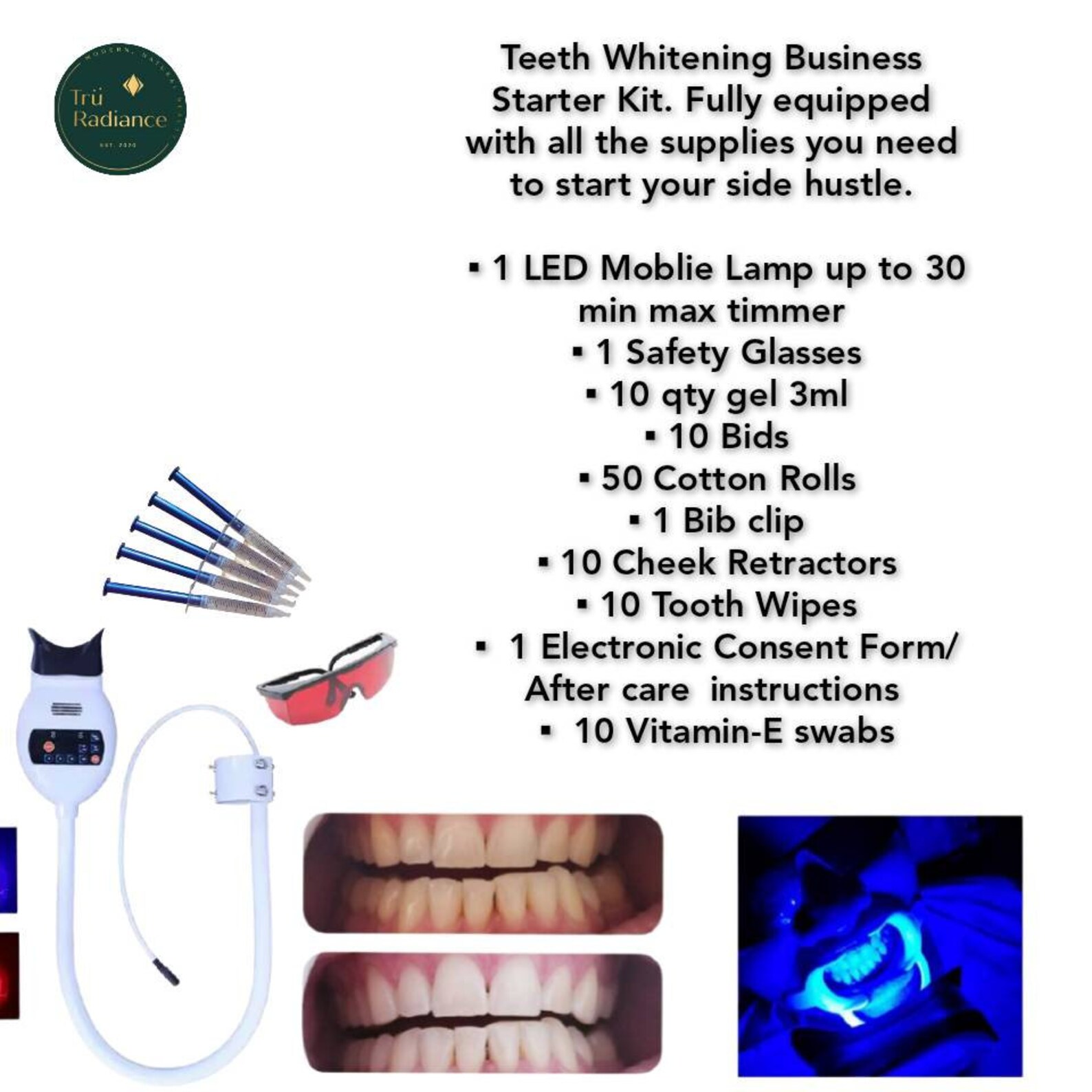 Tru Radiance Teeth Whitening Business Starter Kit. Start your Etsy