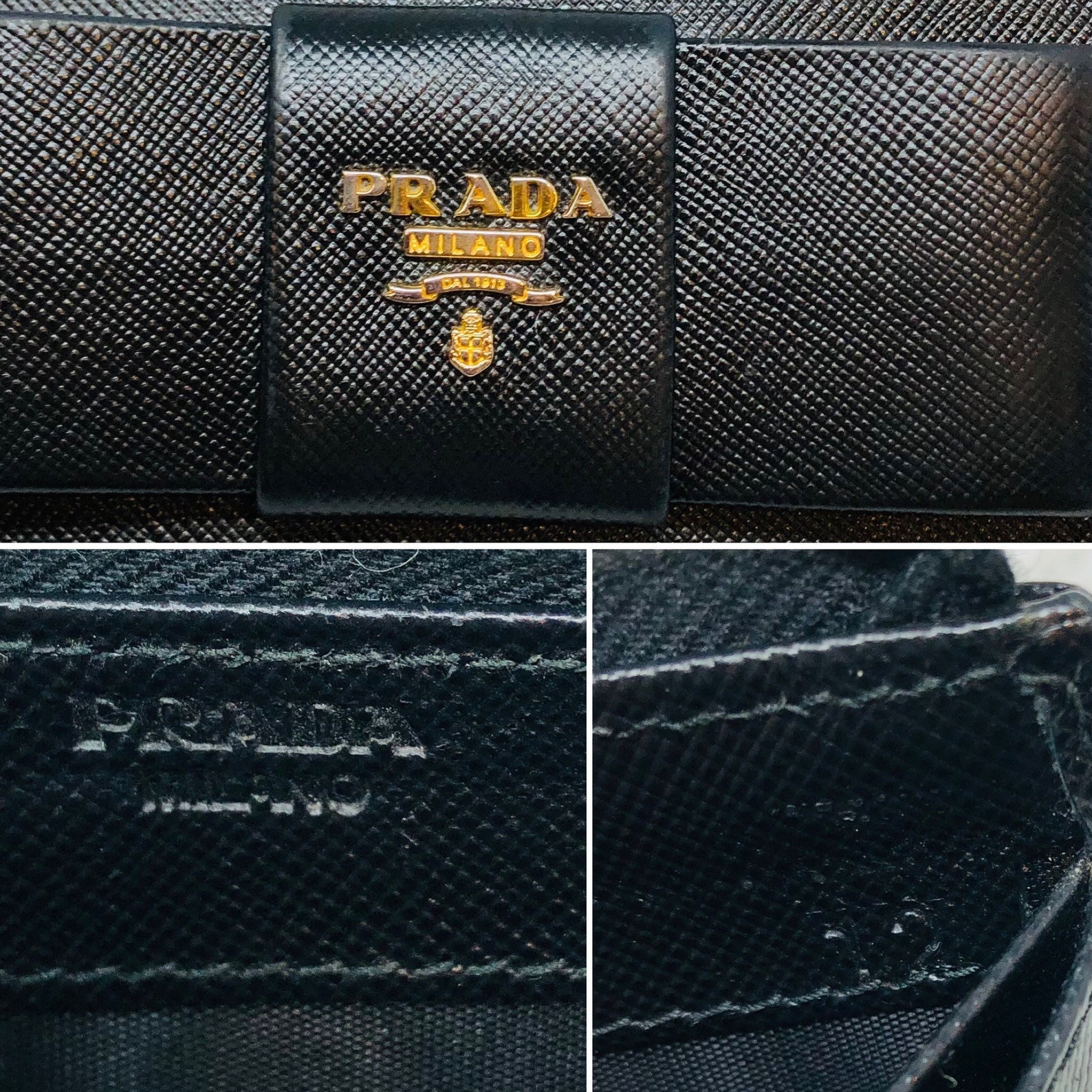 Authentic Prada bow zippy wallet | Etsy
