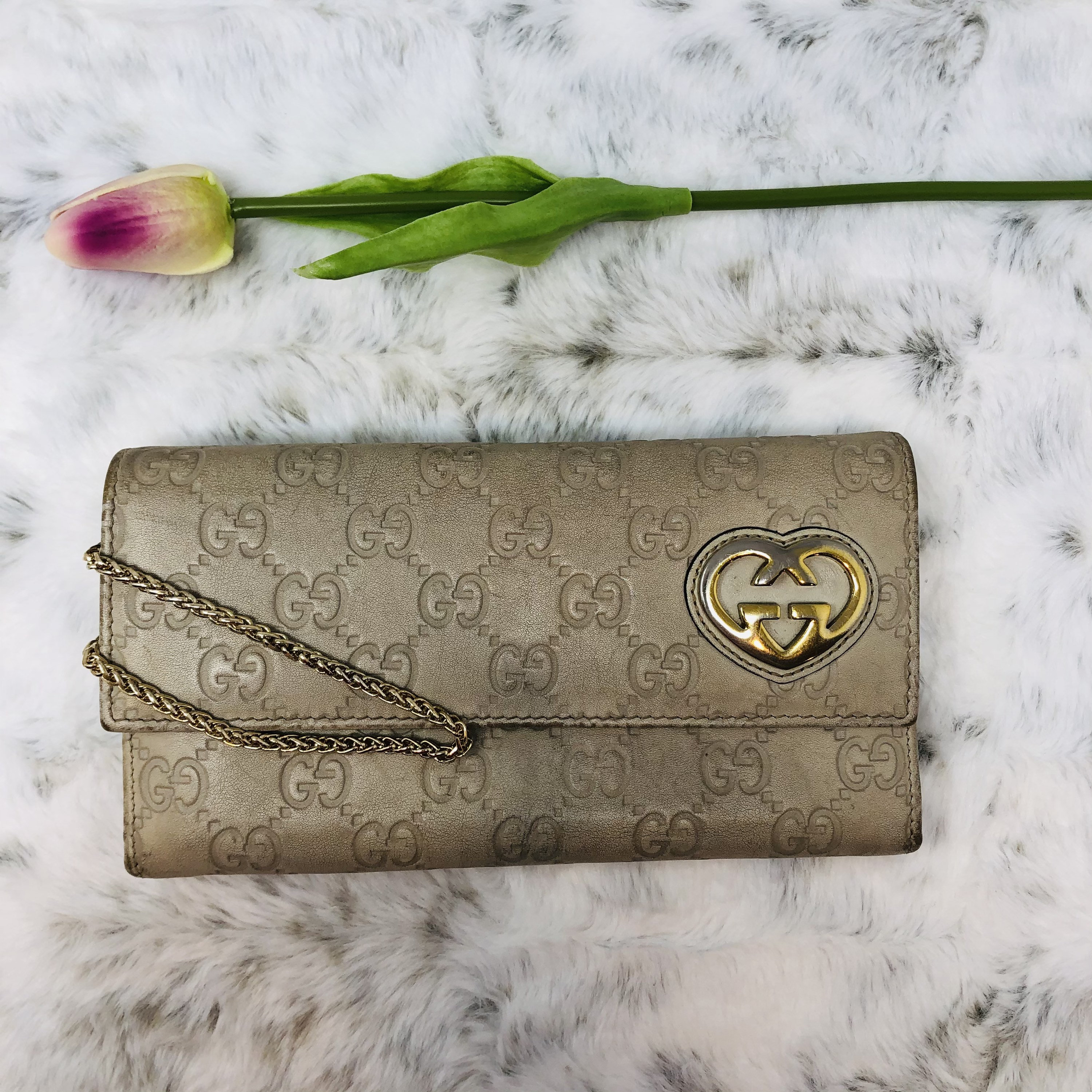Authentic Gucci wallet on chain Etsy