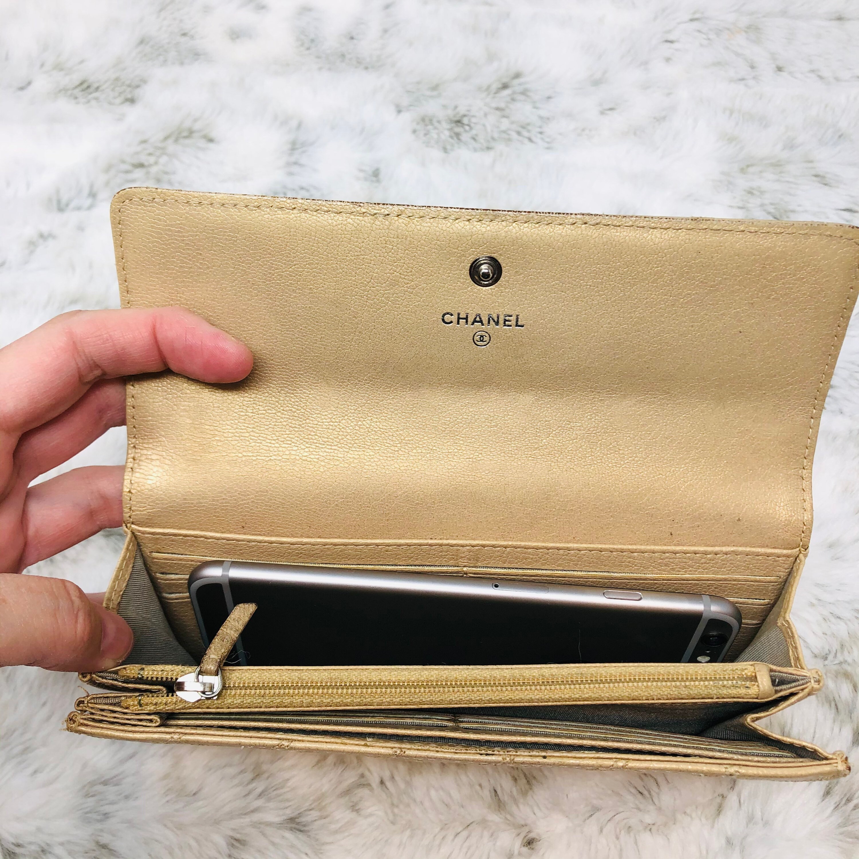 Authentic Chanel wallet on chain Etsy