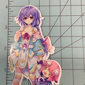 Hyperdimension Neptunia Anime Sticker Waifu Plutia