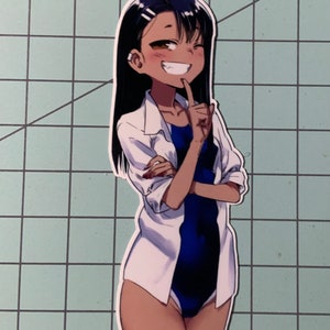 Don&#39;t Toy With Me, Miss Nagatoro Anime Sticker Waifu Swimsuit