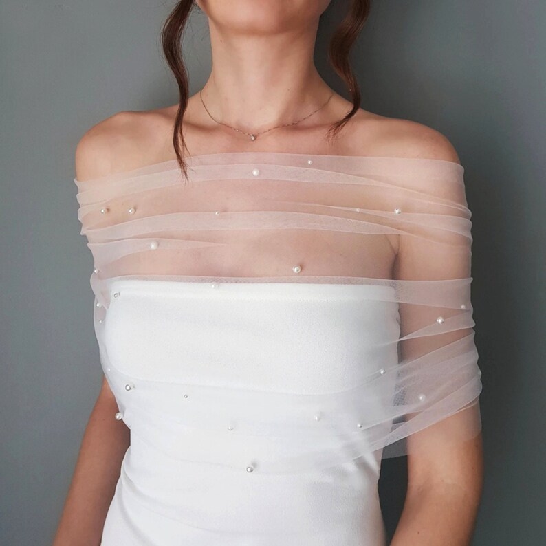 Off the shoulder Bridal Shawl