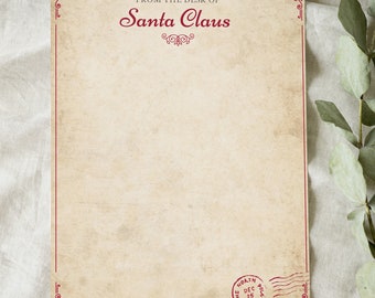 Una carta del taller de Papá Noel 8.5x11