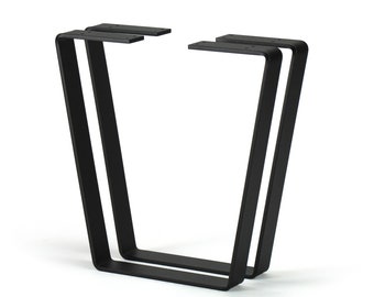 Trapezoid Steel Coffee Table Legs, Metal Table Legs, Bench Legs, Set of 2