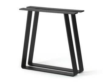 Trapezoid Steel Coffee Table Legs, Metal Table Legs, Bench Legs, Set of 2