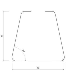 Patas de mesa de acero trapezoidal, patas de banco, mesa de centro DIY, estilo industrial, juego de 2 imagen 8