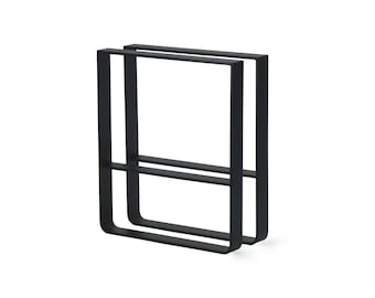 Metal Coffee Table Legs with Additional Shelf,  Set of 2