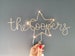 Personalised Christmas tree topper - gold star wire tree topper - personalised tree topper -   family name wire tree topper - name in star 