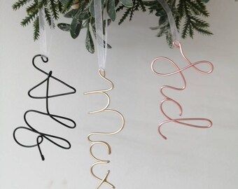 Personalised tree decoration - name hanging - name tree decoration - Christmas tree name decoration -custom tree decoration