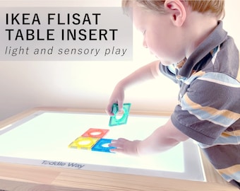Light Pad insert for IKEA Flisat table. Sensory light table, stand alone lightpad.