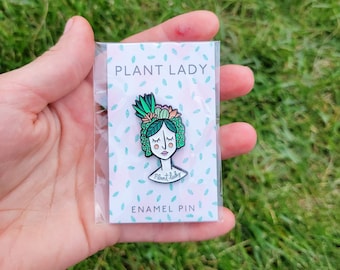 Enamel Pin | Plant Pins | Gift | Birthday Idea | Bestseller | Plant Lady | Earth | Plant Lover | Gift box | Cute Accessory | Badge | Brooch