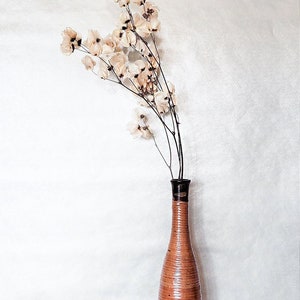 Dried Flower Arrangement - Bleached Cara Blossom Stems with Cream Beige Bougainvillea for Vase Fillers