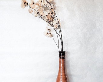 Dried Flower Arrangement - Bleached Cara Blossom Stems with Cream Beige Bougainvillea for Vase Fillers