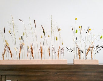 Dried Flower Stand | Dried Flower Arrangement | Dried Flower Decor | Dried Flower Bar | Dry flowers | Natural Wood | Boho Decor | Preserved