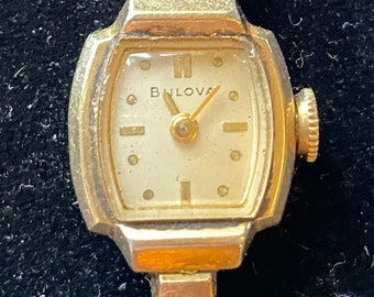 Montre antique Bulova / Plaque d'or roulée 10 carats / Numéro de série M51267