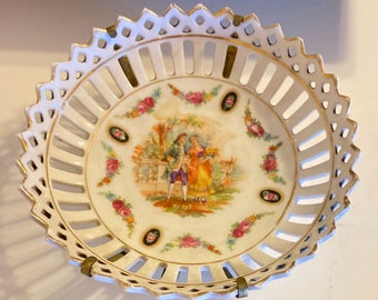 Victorian Decorative Plates / 2 separate designs - 2 plates / ready to hang!
