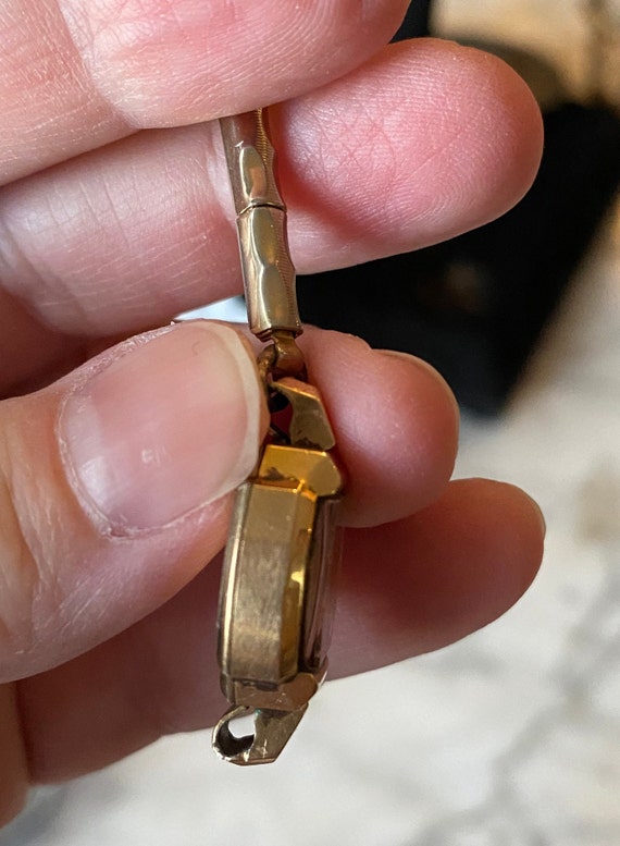 Bulova Antique Watch / 10k Rolled Gold Plate / Se… - image 7