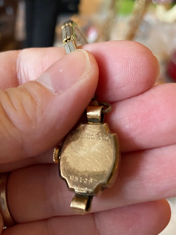 Bulova Antique Watch / 10k Rolled Gold Plate / Se… - image 5