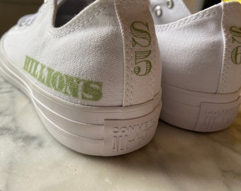 Converse All Star Sneakers / BILLIONS TV Show / OOAK