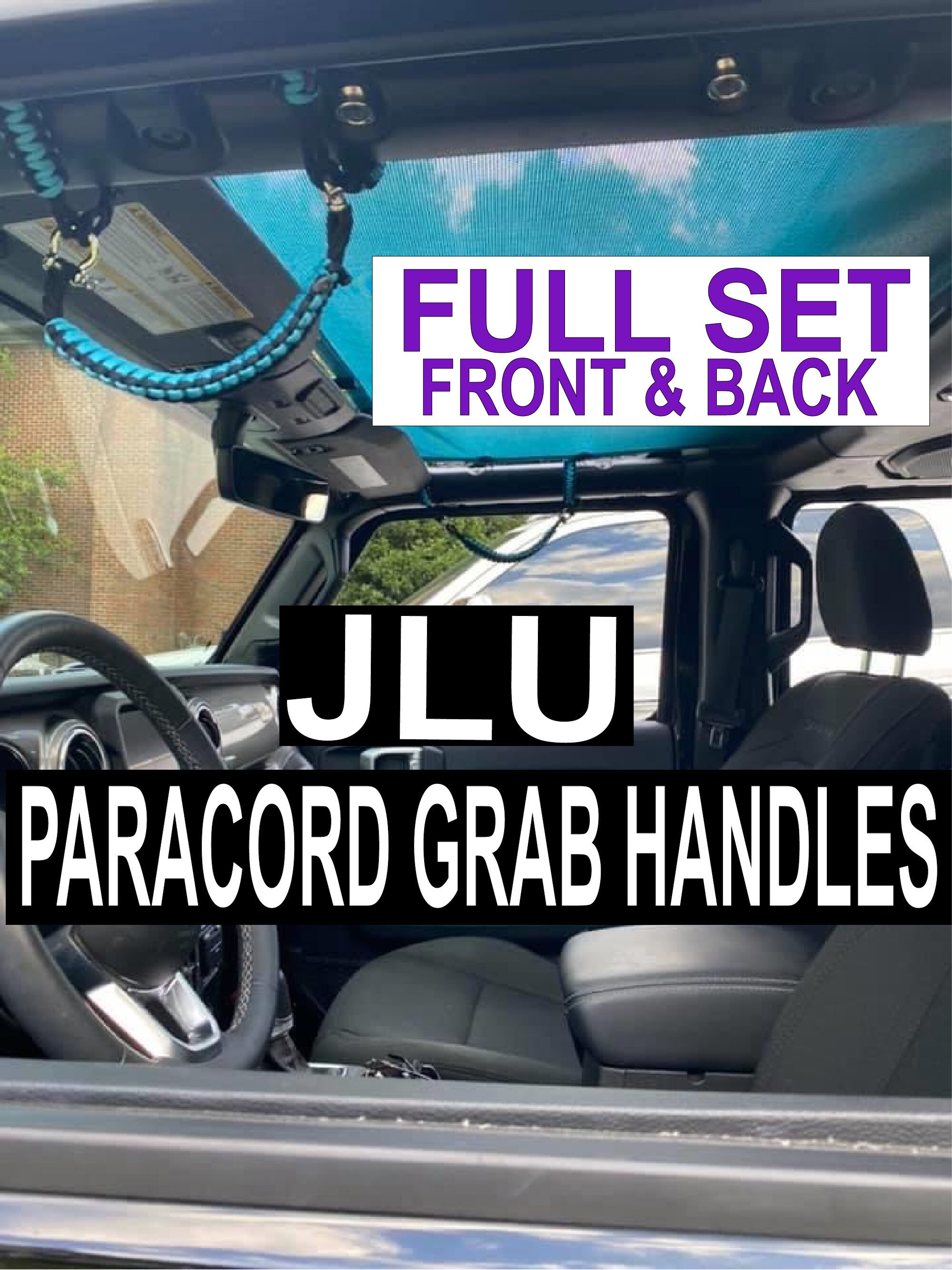 JLU/Gladiator Jeep Paracord Grab Handles Full Set for Jeep Etsy