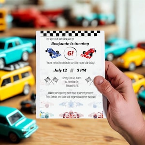 Formula 1 Party Invitation