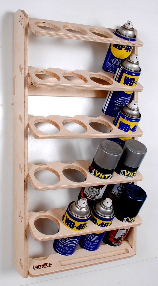 20 Can Spray Paint or Lube Can Wall Mount Storage Holder Rack Etsy