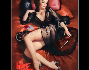 The Love Witch Elaine Retro Pin up Art Print